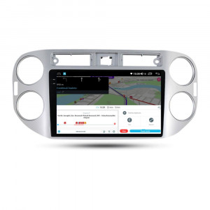 Navigatie dedicata cu Android VW Tiguan I 2007 - 2012, 8GB RAM, Radio GPS Dual Zone, Display 2K QLED 9.5" Touchscreen, Internet Wi-Fi si slot SIM 4G, Bluetooth, MirrorLink, USB, Waze 112504