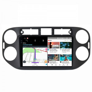 Navigatie dedicata cu Android VW Tiguan I 2012 - 2018, 12GB RAM, Radio GPS Dual Zone, Display 2K QLED 9.5" Touchscreen, Internet Wi-Fi si slot SIM 4G, Bluetooth, MirrorLink, USB, Waze 99594