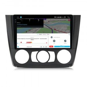 Navigatie dedicata cu Android BMW Seria 1 (E81 / E87) 2007 - 2013, clima manuala, 8GB RAM, Radio GPS Dual Zone, Display 2K QLED 9.5" Touchscreen, Internet Wi-Fi si slot SIM 4G, Bluetooth, MirrorLink, USB, Waze 112345