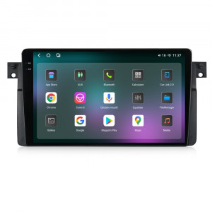 Navigatie dedicata cu Android BMW Seria 3 (E46) 1997 - 2005, 12GB RAM, Radio GPS Dual Zone, Display 2K QLED 9.5" Touchscreen, Internet Wi-Fi si slot SIM 4G, Bluetooth, MirrorLink, USB, Waze 95545