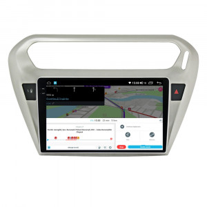Navigatie dedicata cu Android Citroen C-Elysee 2012 - 2021, 8GB RAM, Radio GPS Dual Zone, Display 2K QLED 9.5" Touchscreen, Internet Wi-Fi si slot SIM 4G, Bluetooth, MirrorLink, USB, Waze 112445