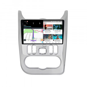 Navigatie dedicata cu Android Dacia Sandero I 2008 - 2013, 12GB RAM, Radio GPS Dual Zone, Display 2K QLED 9.5" Touchscreen, Internet Wi-Fi si slot SIM 4G, Bluetooth, MirrorLink, USB, Waze 99365