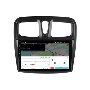 Navigatie dedicata cu Android Dacia Sandero II 2012 - 2020, 2GB RAM, Radio GPS Dual Zone, Display HD QLED 10" Touchscreen, Internet Wi-Fi si slot SIM 4G, Bluetooth, MirrorLink, USB 100290705