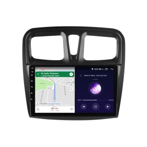 Navigatie dedicata cu Android Dacia Sandero II 2012 - 2020, 4GB RAM, Radio GPS Dual Zone, Display HD QLED 10" Touchscreen, Internet Wi-Fi si slot SIM 4G, Bluetooth, MirrorLink, USB 100289505