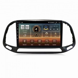Navigatie dedicata cu Android Fiat Doblo dupa 2015, 8GB RAM, Radio GPS Dual Zone, Display HD QLED 9" Touchscreen, Internet Wi-Fi si slot SIM 4G, Bluetooth, MirrorLink, USB