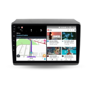 Navigatie dedicata cu Android Fiat Ducato 2006 - 2022 cu navigatie originala, 2GB RAM, Radio GPS Dual Zone, Display HD QLED 9" Touchscreen, Internet Wi-Fi si slot SIM 4G, Bluetooth, MirrorLink, USB 100275435