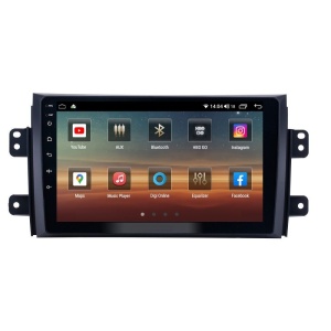 Navigatie dedicata cu Android Fiat Sedici 2006 - 2015, 4GB RAM, Radio GPS Dual Zone, Display HD QLED 9" Touchscreen, Internet Wi-Fi si slot SIM 4G, Bluetooth, MirrorLink, USB 100251315