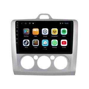 Navigatie dedicata cu Android Ford Focus II 2004 - 2011, clima manuala, 2GB RAM, Radio GPS Dual Zone, Display HD QLED 9" Touchscreen, Internet Wi-Fi si slot SIM 4G, Bluetooth, MirrorLink, USB 100270635