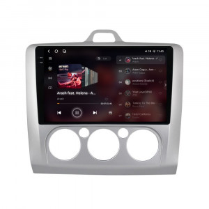 Navigatie dedicata cu Android Ford Focus II 2004 - 2011, clima manuala, 12GB RAM, Radio GPS Dual Zone, Display 2K QLED 9.5" Touchscreen, Internet Wi-Fi si slot SIM 4G, Bluetooth, MirrorLink, USB, Waze 95615