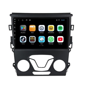 Navigatie dedicata cu Android Ford Mondeo V dupa 2014 fara navigatie originala, 2GB RAM, Radio GPS Dual Zone, Display HD QLED 9" Touchscreen, Internet Wi-Fi si slot SIM 4G, Bluetooth, MirrorLink, USB 100272975