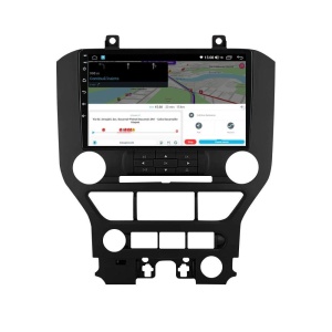 Navigatie dedicata cu Android Ford Mustang 2014 - 2021 fara navigatie originala, 4GB RAM, Radio GPS Dual Zone, Display HD QLED 9" Touchscreen, Internet Wi-Fi si slot SIM 4G, Bluetooth, MirrorLink, USB 100291905