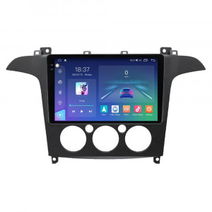 Navigatie dedicata cu Android Ford S-Max I / Galaxy II 2006 - 2015, clima manuala, 4GB RAM, Radio GPS Dual Zone, Display 2K QLED 9.5" Touchscreen, Internet Wi-Fi si slot SIM 4G, Bluetooth, MirrorLink, USB