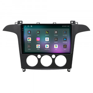 Navigatie dedicata cu Android Ford S-Max I / Galaxy II 2006 - 2015, clima manuala, 12GB RAM, Radio GPS Dual Zone, Display 2K QLED 9.5" Touchscreen, Internet Wi-Fi si slot SIM 4G, Bluetooth, MirrorLink, USB, Waze 96645