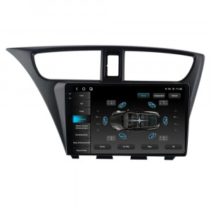 Navigatie dedicata cu Android Honda Civic IX Hatchback 2011 - 2015, 12GB RAM, Radio GPS Dual Zone, Display 2K QLED 9.5" Touchscreen, Internet Wi-Fi si slot SIM 4G, Bluetooth, MirrorLink, USB, Waze 98525