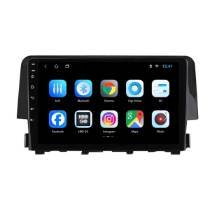 Navigatie dedicata cu Android Honda Civic X 2015 - 2021, 2GB RAM, Radio GPS Dual Zone, Display HD IPS 9" Touchscreen, Internet Wi-Fi, Bluetooth, MirrorLink, USB 100480845