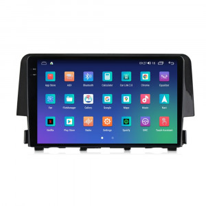 Navigatie dedicata cu Android Honda Civic X 2015 - 2021, 4GB RAM, Radio GPS Dual Zone, Display 2K QLED 9.5" Touchscreen, Internet Wi-Fi si slot SIM 4G, Bluetooth, MirrorLink, USB, Waze 108475