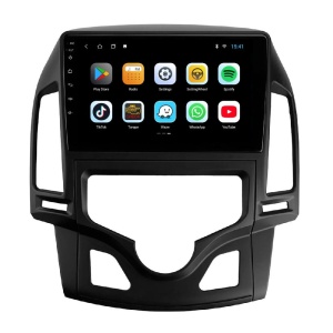 Navigatie dedicata cu Android Hyundai i30 2007 - 2012, clima automata, 2GB RAM, Radio GPS Dual Zone, Display HD QLED 9" Touchscreen, Internet Wi-Fi si slot SIM 4G, Bluetooth, MirrorLink, USB 100270815