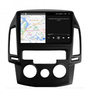 Navigatie dedicata cu Android Hyundai i30 2007 - 2012, clima manuala, 8GB RAM, Radio GPS Dual Zone, Display 2K QLED 9.5" Touchscreen, Internet Wi-Fi si slot SIM 4G, Bluetooth, MirrorLink, USB, Waze 106305
