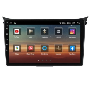 Navigatie dedicata cu Android Hyundai i30 2011 - 2017, 4GB RAM, Radio GPS Dual Zone, Display HD QLED 9" Touchscreen, Internet Wi-Fi si slot SIM 4G, Bluetooth, MirrorLink, USB 100251855