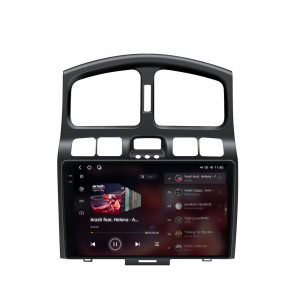 Navigatie dedicata cu Android Hyundai Santa Fe I 2000 - 2006, 12GB RAM, Radio GPS Dual Zone, Display 2K QLED 9.5" Touchscreen, Internet Wi-Fi si slot SIM 4G, Bluetooth, MirrorLink, USB, Waze 97265