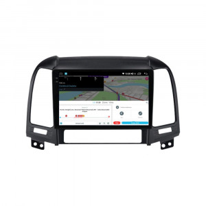 Navigatie dedicata cu Android Hyundai Santa Fe II 2006 - 2012, 4GB RAM, Radio GPS Dual Zone, Display 2K QLED 9.5" Touchscreen, Internet Wi-Fi si slot SIM 4G, Bluetooth, MirrorLink, USB, Waze 111805