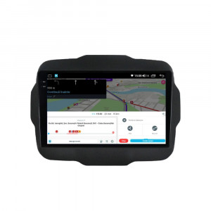 Navigatie dedicata cu Android Jeep Renegade dupa 2014, 4GB RAM, Radio GPS Dual Zone, Display 2K QLED 9.5" Touchscreen, Internet Wi-Fi si slot SIM 4G, Bluetooth, MirrorLink, USB, Waze 111945