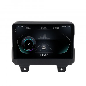 Navigatie dedicata cu Android Jeep Wrangler IV dupa 2018, 12GB RAM, Radio GPS Dual Zone, Display 2K QLED 9.5" Touchscreen, Internet Wi-Fi si slot SIM 4G, Bluetooth, MirrorLink, USB, Waze 97305