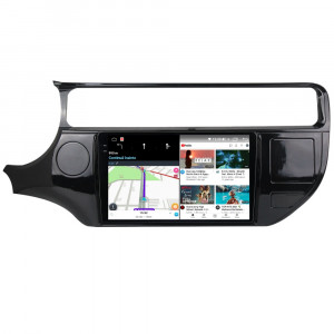 Navigatie dedicata cu Android Kia Rio III 2014 - 2017, 8GB RAM, Radio GPS Dual Zone, Display 2K QLED 9.5" Touchscreen, Internet Wi-Fi si slot SIM 4G, Bluetooth, MirrorLink, USB, Waze 111465
