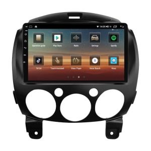 Navigatie dedicata cu Android Mazda 2 2007 - 2014, 4GB RAM, Radio GPS Dual Zone, Display HD QLED 9" Touchscreen, Internet Wi-Fi si slot SIM 4G, Bluetooth, MirrorLink, USB 100250625
