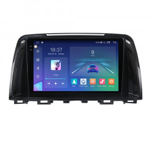 Navigatie dedicata cu Android Mazda 6 2013 - 2015, 8GB RAM, Radio GPS Dual Zone, Display 2K QLED 9.5" Touchscreen, Internet Wi-Fi si slot SIM 4G, Bluetooth, MirrorLink, USB