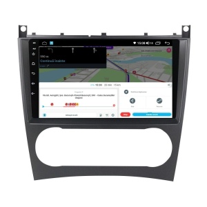 Navigatie dedicata cu Android Mercedes C-Class W203 2004 - 2007, 2GB RAM, Radio GPS Dual Zone, Display HD QLED 9" Touchscreen, Internet Wi-Fi si slot SIM 4G, Bluetooth, MirrorLink, USB 100290855