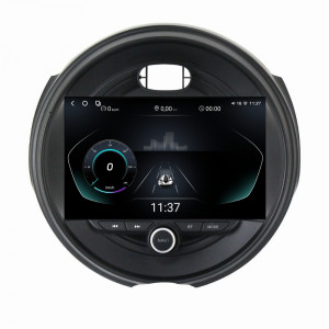 Navigatie dedicata cu Android Mini Clubman (F54) 2015 - 2020, 12GB RAM, Radio GPS Dual Zone, Display 2K QLED 9.5" Touchscreen, Internet Wi-Fi si slot SIM 4G, Bluetooth, MirrorLink, USB, Waze 96225