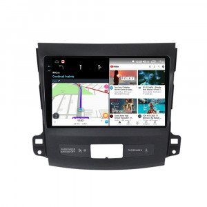 Navigatie dedicata cu Android Mitsubishi Outlander II 2006 - 2012, 4GB RAM, Radio GPS Dual Zone, Display 2K QLED 9.5" Touchscreen, Internet Wi-Fi si slot SIM 4G, Bluetooth, MirrorLink, USB, Waze 108455