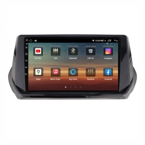 Navigatie dedicata cu Android Peugeot 2008 II dupa 2019, 4GB RAM, Radio GPS Dual Zone, Display HD QLED 9" Touchscreen, Internet Wi-Fi si slot SIM 4G, Bluetooth, MirrorLink, USB 100256475