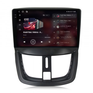 Navigatie dedicata cu Android Peugeot 206+ 2009 - 2014, 12GB RAM, Radio GPS Dual Zone, Display 2K QLED 9.5" Touchscreen, Internet Wi-Fi si slot SIM 4G, Bluetooth, MirrorLink, USB, Waze 95965