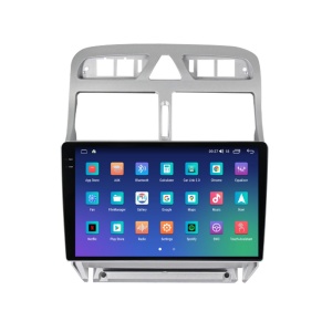 Navigatie dedicata cu Android Peugeot 307 2000 - 2013, 8GB RAM, Radio GPS Dual Zone, Display 2K QLED 9.5" Touchscreen, Internet Wi-Fi si slot SIM 4G, Bluetooth, MirrorLink, USB 100041055