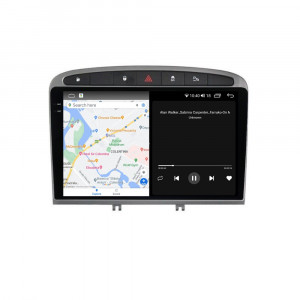 Navigatie dedicata cu Android Peugeot 308 I 2007 - 2013, 8GB RAM, Radio GPS Dual Zone, Display 2K QLED 9.5" Touchscreen, Internet Wi-Fi si slot SIM 4G, Bluetooth, MirrorLink, USB, Waze 106505