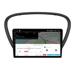Navigatie dedicata cu Android Peugeot 607 2004 - 2011, 4GB RAM, Radio GPS Dual Zone, Display HD QLED 9" Touchscreen, Internet Wi-Fi si slot SIM 4G, Bluetooth, MirrorLink, USB 100291995