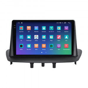 Navigatie dedicata cu Android Renault Megane III 2009 - 2016, 4GB RAM, Radio GPS Dual Zone, Display 2K QLED 9.5" Touchscreen, Internet Wi-Fi si slot SIM 4G, Bluetooth, MirrorLink, USB, Waze 108645