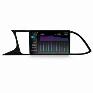 Navigatie dedicata cu Android Seat Leon 5F 2013 - 2020, 12GB RAM, Radio GPS Dual Zone, Display 2K QLED 9.5" Touchscreen, Internet Wi-Fi si slot SIM 4G, Bluetooth, MirrorLink, USB, Waze 98005