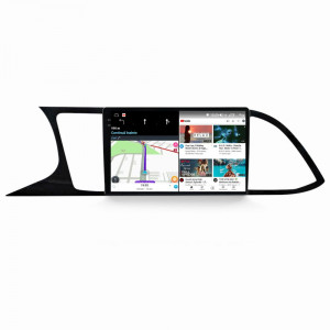 Navigatie dedicata cu Android Seat Leon 5F 2013 - 2020, 12GB RAM, Radio GPS Dual Zone, Display 2K QLED 9.5" Touchscreen, Internet Wi-Fi si slot SIM 4G, Bluetooth, MirrorLink, USB, Waze 99465