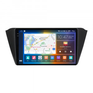 Navigatie dedicata cu Android Skoda Fabia III 2014 - 2021, 4GB RAM, Radio GPS Dual Zone, Display 2K QLED 9.5" Touchscreen, Internet Wi-Fi si slot SIM 4G, Bluetooth, MirrorLink, USB, Waze 104385