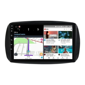Navigatie dedicata cu Android Smart Fortwo dupa 2014, 4GB RAM, Radio GPS Dual Zone, Display HD IPS 9" Touchscreen, Internet Wi-Fi, Bluetooth, MirrorLink, USB - Img 7