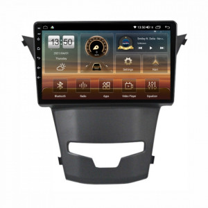 Navigatie dedicata cu Android Ssangyong Korando 2013 - 2019, 6GB RAM, Radio GPS Dual Zone, Display HD QLED 9" Touchscreen, Internet Wi-Fi si slot SIM 4G, Bluetooth, MirrorLink, USB