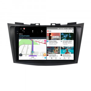 Navigatie dedicata cu Android Suzuki Swift IV 2010 - 2017, 12GB RAM, Radio GPS Dual Zone, Display 2K QLED 9.5" Touchscreen, Internet Wi-Fi si slot SIM 4G, Bluetooth, MirrorLink, USB, Waze 99585