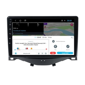 Navigatie dedicata cu Android Toyota Aygo 2014 - 2022, 1GB RAM, Radio GPS Dual Zone, Display HD IPS 9" Touchscreen, Internet Wi-Fi, Bluetooth, MirrorLink, USB 100529685
