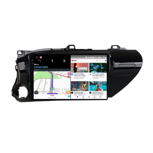 Navigatie dedicata cu Android Toyota Hilux VIII dupa 2015, 8GB RAM, Radio GPS Dual Zone, Display 2K QLED 10.36" Touchscreen, Internet Wi-Fi si slot SIM 4G, Bluetooth, MirrorLink, USB, Waze 110475