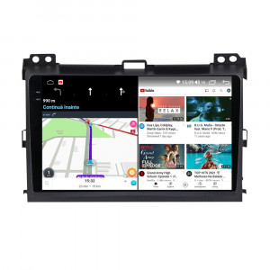 Navigatie dedicata cu Android Toyota Land Cruiser Prado J120 2002 - 2010, 4GB RAM, Radio GPS Dual Zone, Display 2K QLED 9.5" Touchscreen, Internet Wi-Fi si slot SIM 4G, Bluetooth, MirrorLink, USB, Waze 109345