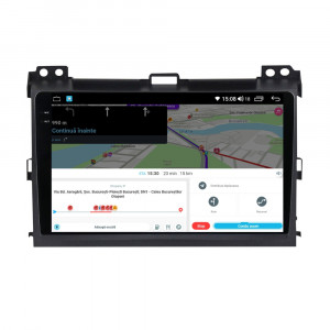 Navigatie dedicata cu Android Toyota Land Cruiser Prado J120 2002 - 2010, 4GB RAM, Radio GPS Dual Zone, Display 2K QLED 9.5" Touchscreen, Internet Wi-Fi si slot SIM 4G, Bluetooth, MirrorLink, USB, Waze 112115