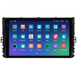 Navigatie dedicata cu Android VW T-Cross dupa 2018, 4GB RAM, Radio GPS Dual Zone, Display 2K QLED 9.5" Touchscreen, Internet Wi-Fi si slot SIM 4G, Bluetooth, MirrorLink, USB, Waze 109875